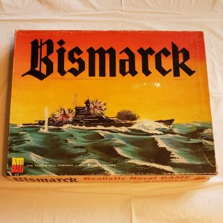 Ah Avalon Hill 1962 Bismarck Atlantic Naval Game Wwii Battleship Game Complete