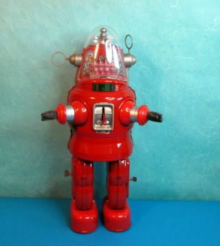 All Robby Robbie Mechanized Robot Red 1990 Otti Matching Dot & Numbers