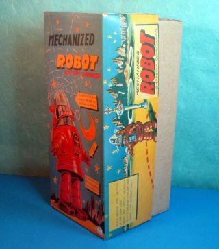 All ROBBY Robbie Mechanized Robot Red 1990 OTTI matching dot & numbers 7