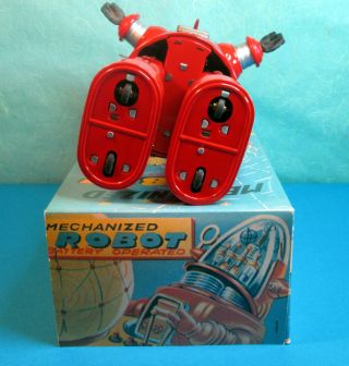 All ROBBY Robbie Mechanized Robot Red 1990 OTTI matching dot & numbers 8