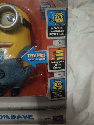 Thinkway Despicable Me 2: Minion Dave Action Figure 3