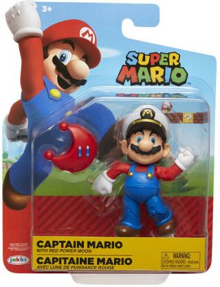 Mario 4 Inch World Of Nintendo Wave 15 - Captain Mario With Red Power Moon