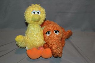 Sesame Street Big Bird And Snuffy Musical Plush 2008 Fisher Price