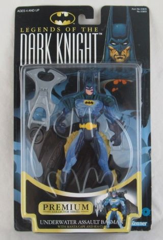 Legends Of The Dark Knight Underwater Assault Batman Action Figure Kenner 1997