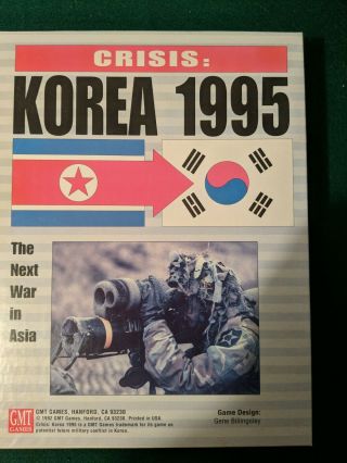 Crisis Korea 1995 The Next War In Asia - Gmt Games