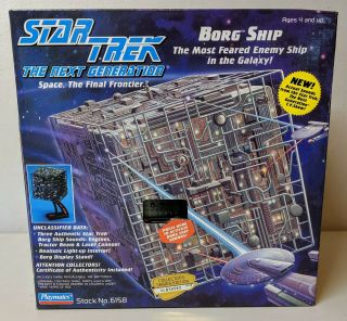 Star Trek The Next Generation Tng Borg Cube Ship Playmates Stock 6158 Rare