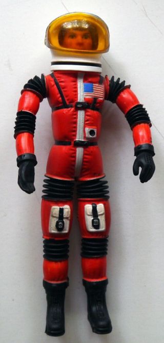 Major Matt Mason,  Sgt.  Storm Action Figure Mattel 1966 Red Suit Hong Kong