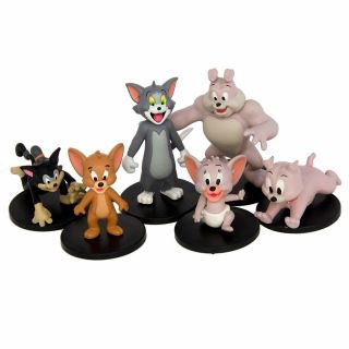 Hanna Barbera Tom And Jerry 2 Inch Collectors Tom Tyke Jerry Nibbles Spike Butch