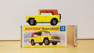 Matchbox Superfast Field Car No.  18 Mib Old Stock