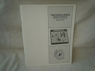 The Excellence Computer Chess Set Model 6082 By Fidelity EP12 6