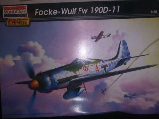 Monogram Pro Modeler 1:48 Focke Wulf Fw190 Fw - 190 D - 11 Plastic Kit 85 - 5969u