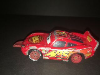 Disney Pixar Cars Lightning McQueen Finish Line Tongue Out Diecast Loose 2