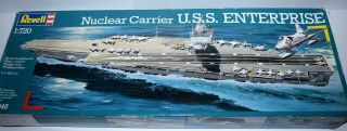 Revell Uss Enterprise Nuclear Carrier Ship Model Kit Open Box
