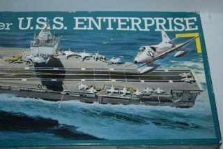 Revell USS ENTERPRISE Nuclear Carrier Ship Model Kit Open Box 2