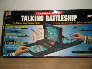 Electronic Talking Battleship Board Game Milton Bradley 1989