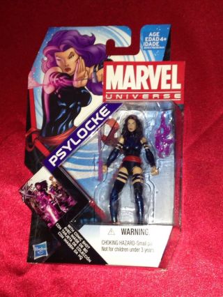Marvel Universe Psylocke Series 4 005 International Card 2011 3.  75 " Scale Vgc