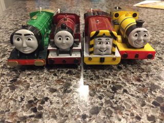 Thomas And Friends Trackmaster Trains.  Henry,  Arthur,  Salty,  Rheneas