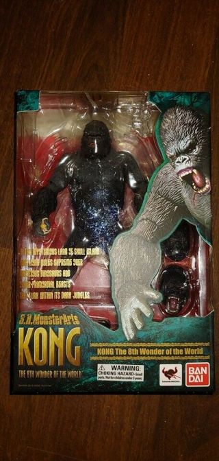 King Kong Sh Monsterarts Bandai Kong 8th Wonder Of The World Nm Complete W Box
