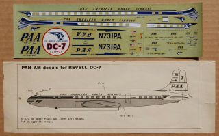 AURORA DC - 8 & 727 MODEL KIT DECALS PLUS FIVE OTHERS VARIOUS AIRLINES & SCALES 4