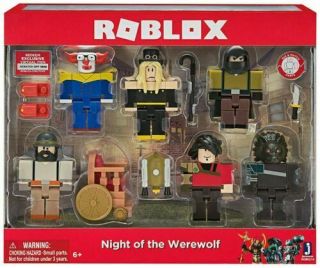 Roblox Night Of The Werewolf Action Figure 6 - Pack - And - 12 Piece