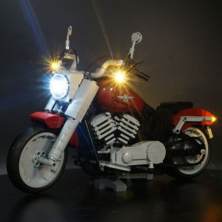 Led Light Kit For Lego 10269 Harley - Davidson Fat Boy Lighting Set W/ Battery Box