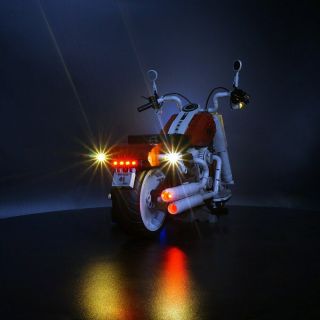 LED Light Kit For LEGO 10269 Harley - Davidson Fat Boy Lighting Set W/ battery Box 2
