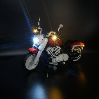 LED Light Kit For LEGO 10269 Harley - Davidson Fat Boy Lighting Set W/ battery Box 3