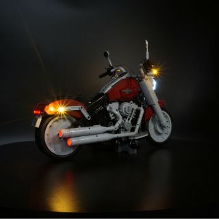 LED Light Kit For LEGO 10269 Harley - Davidson Fat Boy Lighting Set W/ battery Box 4