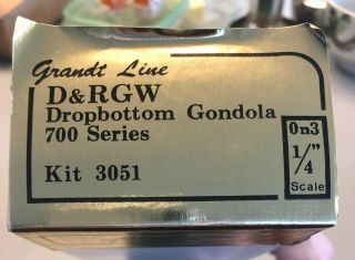 Grandt Line D&rgw Dropbottom Gondola 700 Series Kit 3051