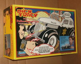 1990 Dick Tracy Police Car Nrfb Playmates Mib Nrfb