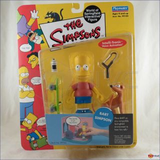 The Simpsons Bart Series 1 World Of Springfield Intelli - Tronic Playmates - Worn