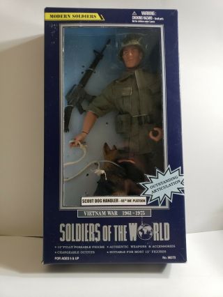 Soldiers Of The World Vietnam Scout Dog Handler 49th Infantry Platoon Vhtf