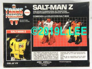Hasbro Transformers Sallt - Man Z Antex Made In Argentina Rare G1 Twin Twist rare 6