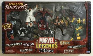 Marvel Legends Multipack Spider - Man Vs Sinister 6 Venom Black Cat Kraven Goblin