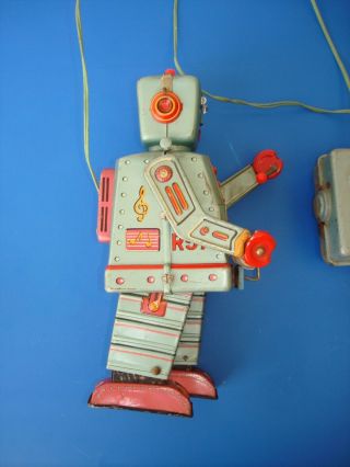 MUSICAL DRUMMER ROBOT R57 REMOTE CONTROL JAPAN 50s TO RESTORE 5