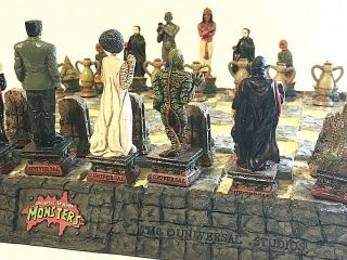 Universal Studios Monsters Chess Set Frankenstein Vs Mummy by Spencers Gifts 2