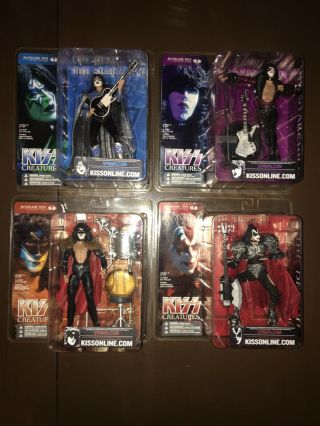 Kiss Creatures Of The Night Mcfarlane Set 4 Action Figures Eric Carr Frehley
