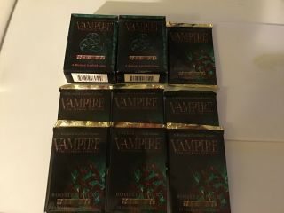 Vampire: The Eternal Struggle Deckmaster X 2 Plus 7 Booster Packs