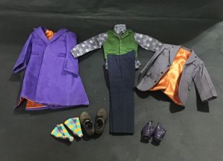 Custom 1/6 Scale Joker 2.  0 Full Suit Set For Hot Toys Narrow Shoulder Body