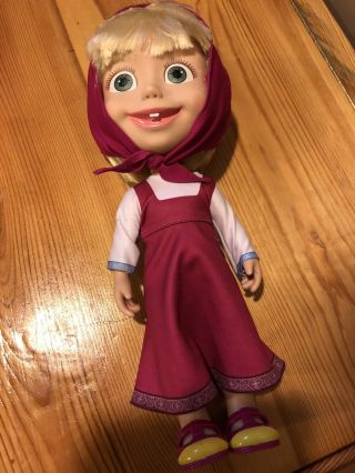 Cute Talking Doll Real Singing Masha And The Bear Interactive Child Toy Gift 12 "