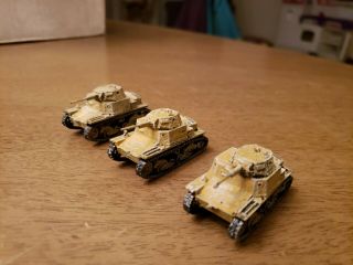 20mm Nicely Painted Wwii Italian L6 Tanks Metal In North Africa & Russia