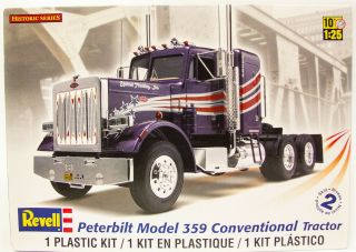 Revell H.  S.  1/25 Scale Peterbilt Model 359 Conventional Tractor Model Kit