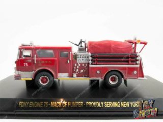 Code 3 1:64 FDNY Mack Valiant Service Engine 75 weathered diecast fire truck 3