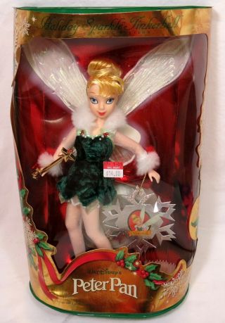 Disney Mattel Holiday Sparkle Tinklebell Doll