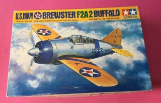 Tamiya U.  S.  Navy Brewster F2a - 2 Buffalo 61031 1/48 Model Kit F/s