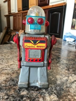 Battery Operated Tin Cragstan Mr.  Robot 1960 