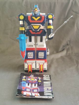 1982 Bandai America Sun Vulcan Die Cast Meatal Robot With all Parts Accessories 4