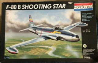 Monogram F - 80 B Shooting Star - 1:48 Scale,  Model 74003