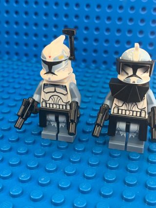 Lego Star Wars Minifigure Clone Trooper Commander Wolffe & Trooper 7964 Republic
