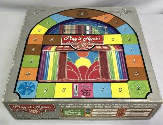 Play It Again Jukebox Board Game 1985 Complete